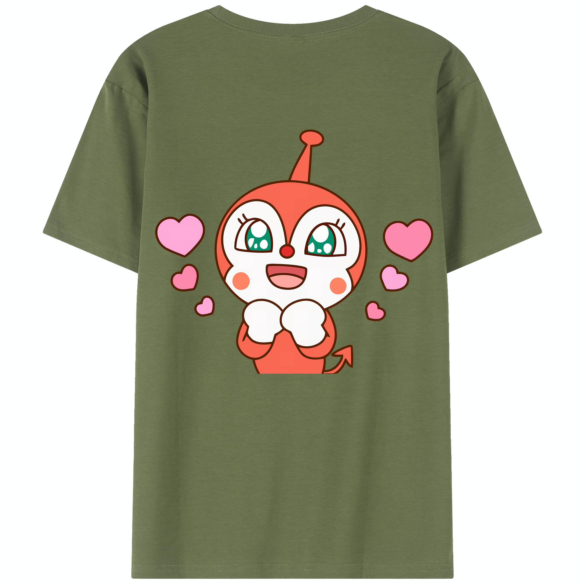 （画像用） アンパンマン Anpanman 綿100％半袖Tシャツ（背面プリント）